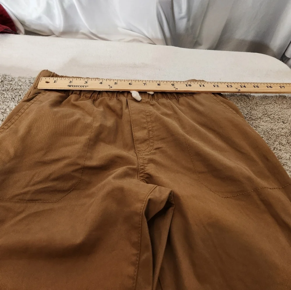 Cat & Jack Boys' Straight Fit Woven Pull-On Pants - Brown 10